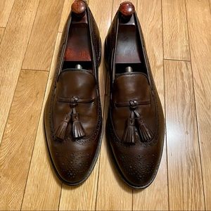 Allen Edmonds Manchester Longwing Tassel Loafer Brown Calf Leather Men’s Size 10